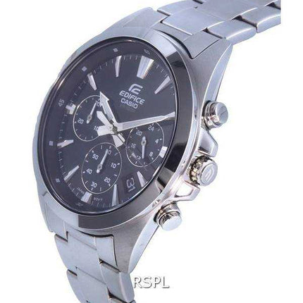Orologio da uomo Casio Edifice cronografo analogico al quarzo in acciaio inossidabile EFV-630D-1AV EFV630D-1 100M