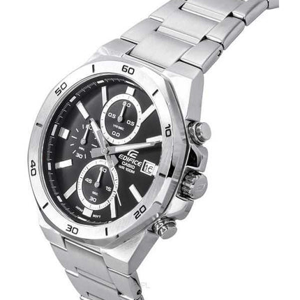 Orologio da uomo Casio Edifice Classic Standard Cronografo analogico quadrante nero al quarzo EFV-640D-1A 100M