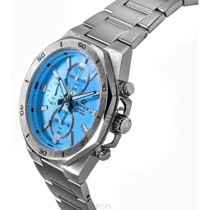 Casio Edifice Standard Cronografo Analogico Acciaio Inossidabile Quadrante Blu Quarzo EFV-640D-2BV 100M Orologio da Uomo
