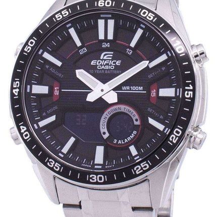 Casio Edifice Alarm Analog Digital Quartz EFV-C100D-1AV EFVC100D-1AV - Orologio da uomo