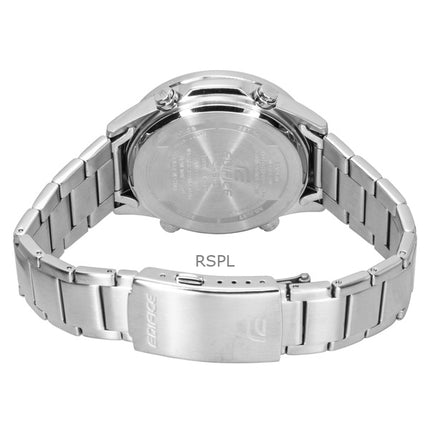 Orologio da uomo Casio Edifice analogico digitale in acciaio inossidabile con quadrante nero al quarzo EFV-C120D-1A4 100M