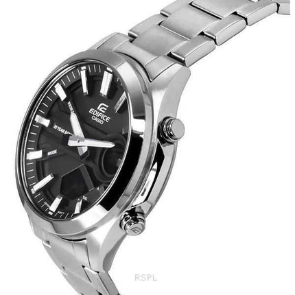 Casio Edifice Analog Digital Acciaio Inox Quadrante Nero Quarzo EFV-C120D-1A 200M Orologio da Uomo