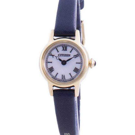 Orologio da donna Citizen quadrante bianco cinturino in pelle Eco-Drive EG2995-01A