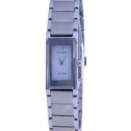 Orologio da donna Citizen Axiom Diamond Accent in acciaio inossidabile Eco-Drive EG7055-51E