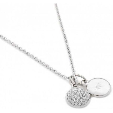 Emporio Armani Collana con madreperla in acciaio inossidabile con zirconi cubici EGS2156040 da donna