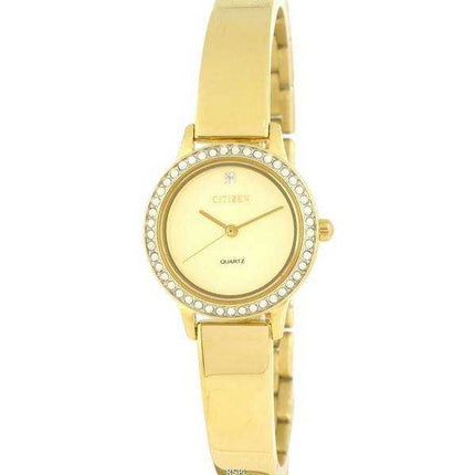 Orologio da donna Citizen Crystal accenti in acciaio inossidabile tono oro al quarzo EJ6132-55P.G
