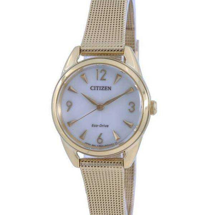 Orologio da donna Citizen LTR con quadrante champagne tono oro in acciaio inossidabile Eco-Drive EM0682-58P
