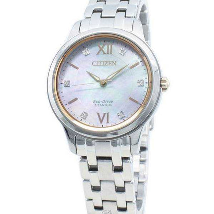 Orologio da donna Citizen Eco-Drive EM0726-89Y Diamond Accents