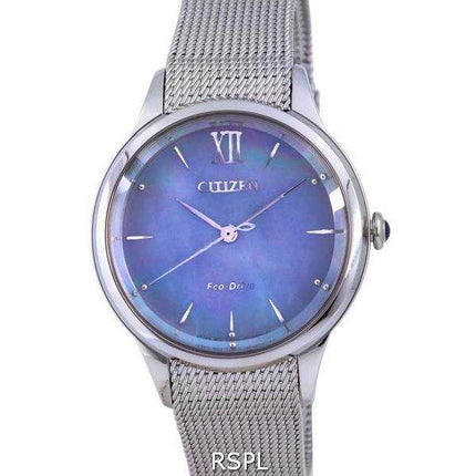 Orologio da donna Citizen Madreperla in acciaio inossidabile Eco-Drive EM0810-84N