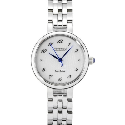 Orologio da donna Citizen L Eco-Drive con quadrante bianco in acciaio inossidabile EM0990-81A
