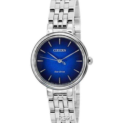 Orologio da donna Citizen L Eco-Drive in acciaio inossidabile con quadrante blu EM0990-81L