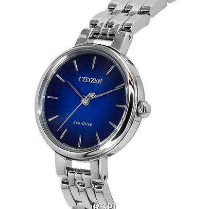 Orologio da donna Citizen L Eco-Drive in acciaio inossidabile con quadrante blu EM0990-81L