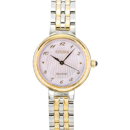 Orologio da donna Citizen L Classic in acciaio inossidabile bicolore con quadrante in madreperla Eco-Drive EM0996-84Y