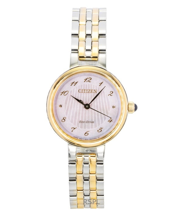 Orologio da donna Citizen L Classic in acciaio inossidabile bicolore con quadrante in madreperla Eco-Drive EM0996-84Y