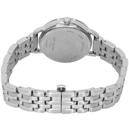 Orologio da donna Citizen Classic Eco-Drive Coin Edge in acciaio inossidabile quadrante argento EM1050-56A