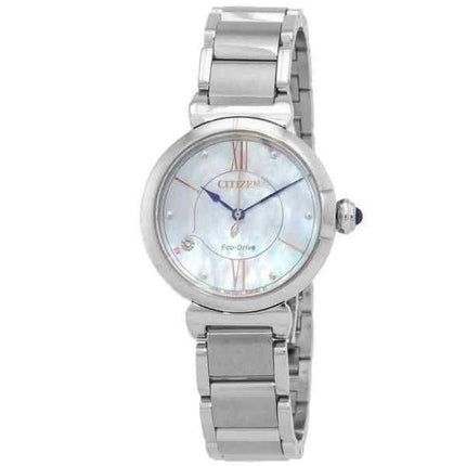 Orologio da donna Citizen serie L con accenti di diamanti e quadrante in madreperla Eco-Drive EM1070-83D