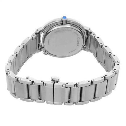 Orologio da donna Citizen L Eco-Drive in acciaio inossidabile con quadrante rosso EM1090-78X