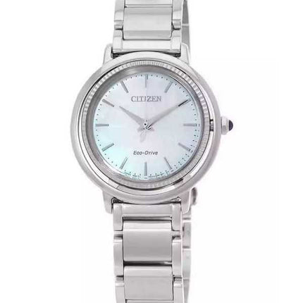 Orologio da donna Citizen L Eco-Drive in acciaio inossidabile con quadrante in madreperla blu EM1100-84D