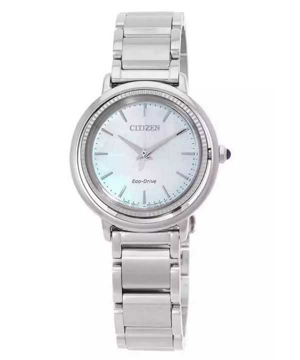 Orologio da donna Citizen L Eco-Drive in acciaio inossidabile con quadrante in madreperla blu EM1100-84D