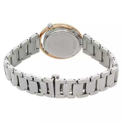 Orologio da donna Citizen L Arcly Eco-Drive con diamanti in acciaio inossidabile e quadrante in madreperla rosa EM1114-80Y