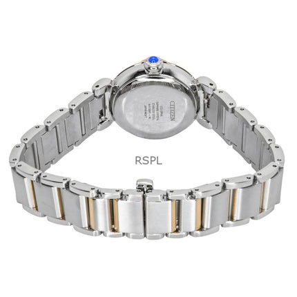 Orologio da donna Citizen L May Bells Mini in acciaio inossidabile con quadrante in madreperla bianca Eco-Drive EM1136-87D