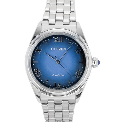 Orologio da donna Citizen L Classic in acciaio inossidabile con quadrante blu Eco-Drive EM1140-80L