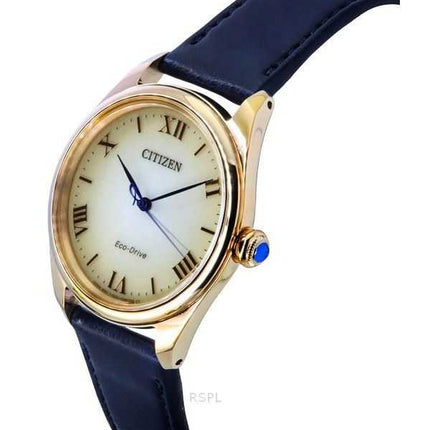 Orologio da donna Citizen L cinturino in pelle quadrante bronzo Eco-Drive EM1143-14Z