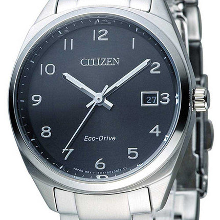 Orologio da donna Citizen Metropolitan con quadrante nero in acciaio inossidabile Eco Drive EO1170-51E 100M
