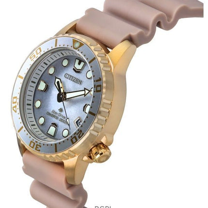 Orologio da donna Citizen Promaster Dive con cinturino in poliuretano e quadrante argento Eco-Drive EO2023-00A 200M