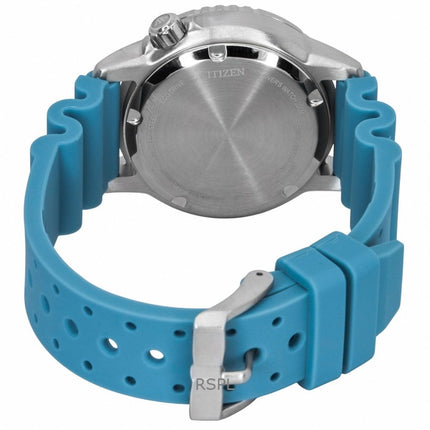 Orologio da donna Citizen Promaster Eco-Drive Diver's EO2027-09L 200M con cinturino in poliuretano e quadrante blu