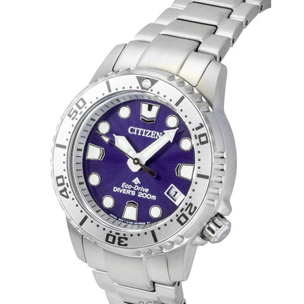 Orologio da donna Citizen Promaster Dive Eco-Drive Diver's EO2027-50X 200M con quadrante viola in acciaio inossidabile