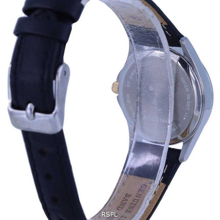 Orologio da donna Citizen analogico in pelle quadrante bianco al quarzo EQ0599-11A.G