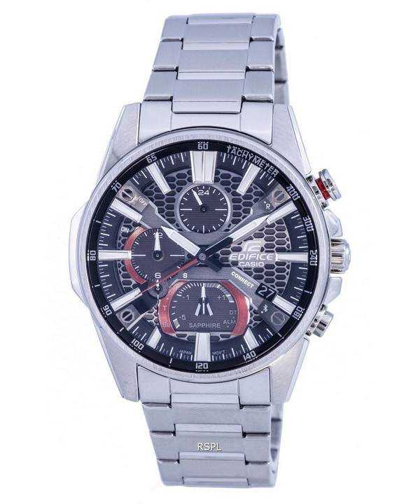 Orologio da uomo Casio Edifice Mobile Link analogico solare EQB-1200D-1A EQB1200D-1 100M