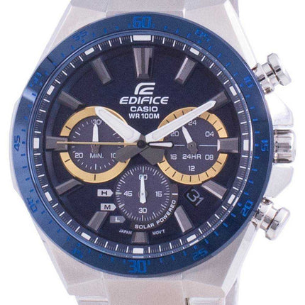 Orologio da uomo Casio Edifice Solar Powered Chronograph EQS-800BCD-2A EQS800BCD-2 100M