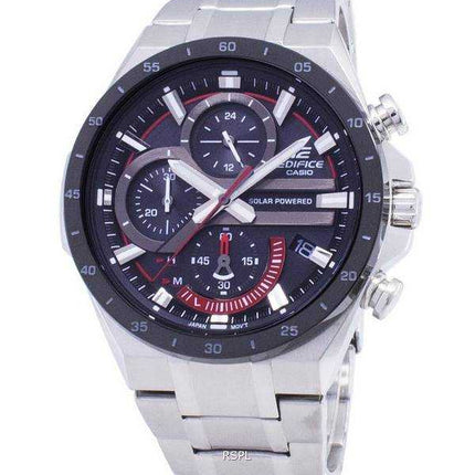 Casio Edifice EQS-920DB-1AV EQS920DB1-AV - Orologio da uomo con cronografo solare