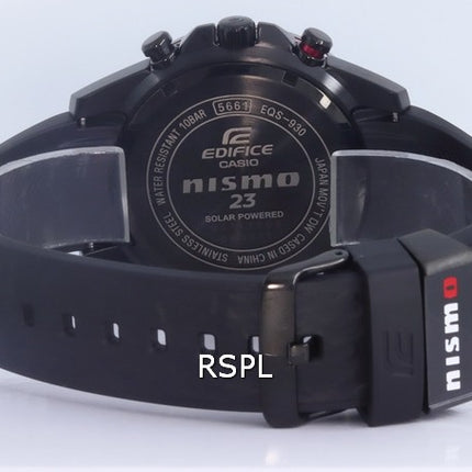 Orologio Casio Edifice NISHO Limited Edition Cronografo Solar EQS-930NIS-1A EQS930NIS-1 100M Orologio da uomo