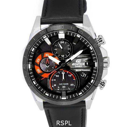 Orologio Casio Edifice Smartphone Link Cronografo Quadrante Nero Solar Powered EQS-940BL-1A EQS940BL-1 100M Orologio da uomo