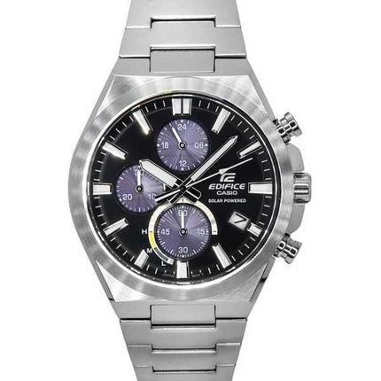 Casio Edifice Analog Cronografo Acciaio Inossidabile Quadrante Nero Solare EQS-950D-1A 100M Orologio da Uomo