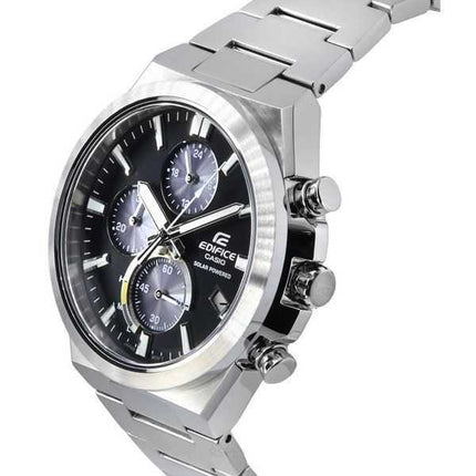 Casio Edifice Analog Cronografo Acciaio Inossidabile Quadrante Nero Solare EQS-950D-1A 100M Orologio da Uomo