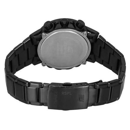 Casio Edifice Sospensione Analog Cronografo Nero Ion Acciaio Inossidabile Quadrante Nero Solare EQS-960DC-1AV 100M Orologio da U