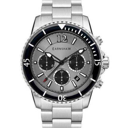 Orologio da uomo Thomas Earnshaw Duncan cronografo quadrante grigio quarzo ES-8132-44 100M