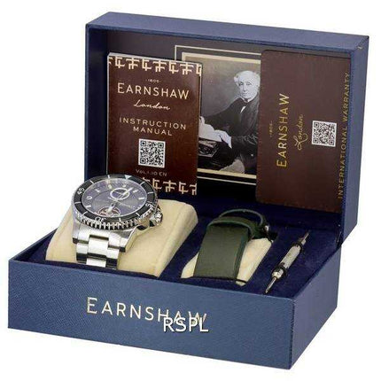 Thomas Earnshaw Prevost Limited Edition Moon Phase Pebble Grey Open Heart Dial Automatic ES-8210-22 Orologio da uomo
