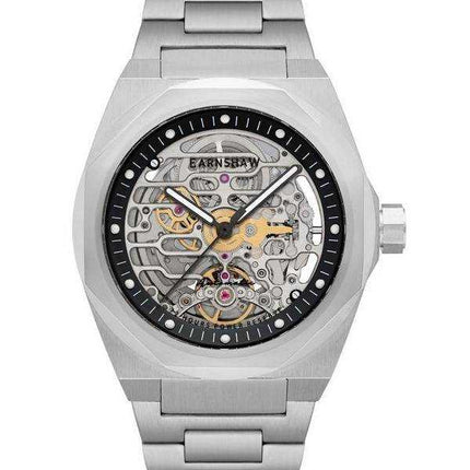 Thomas Earnshaw Clarke esterno nero scheletro quadrante automatico ES-8228-22 orologio da uomo