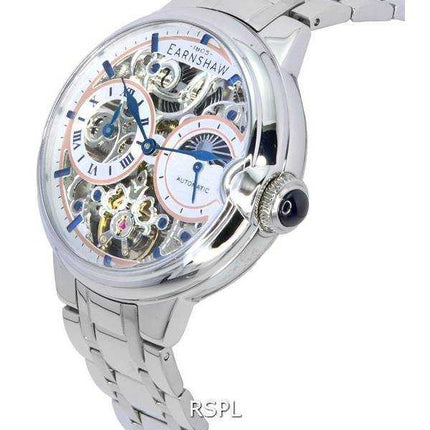 Thomas Earnshaw Barallier Moon Phase Skeleton Dial Automatic ES-8242-77 Orologio da uomo
