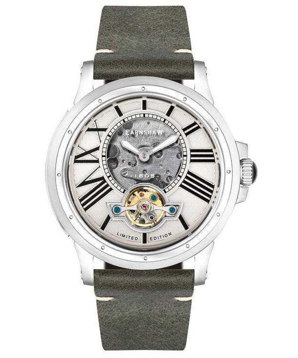 Orologio da uomo Thomas Earnshaw Bertha in edizione limitata con quadrante scheletro a cuore aperto automatico ES-8244-02