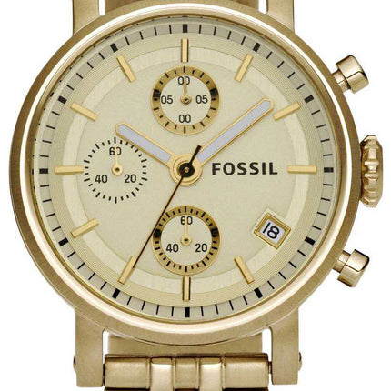 Orologio da donna Fossil Boyfriend Chronograph Champagne Dial ES2197