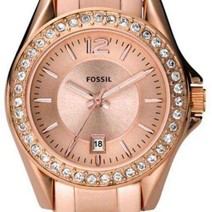 Fossil Riley Mini Rose Gold Crystals ES2889 Orologio da donna