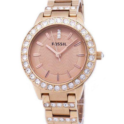 Orologio da donna Fossil Jesse Crystal Rose Gold Tone ES3020