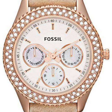 Orologio da donna Fossil Stella multifunzione in pelle cristallo ES3104
