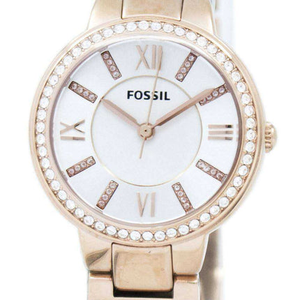 Orologio da donna con tre quarti in oro giallo fossile Fossil Virginia